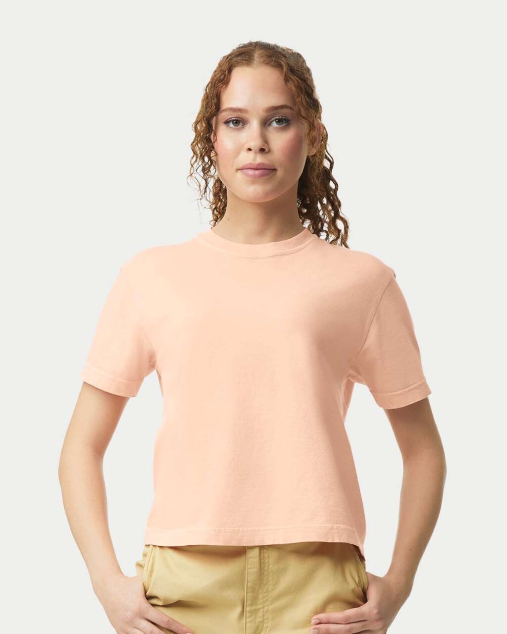Women’s Heavyweight Boxy Crewneck T-Shirt for Casual & Relaxed Everyday Wear